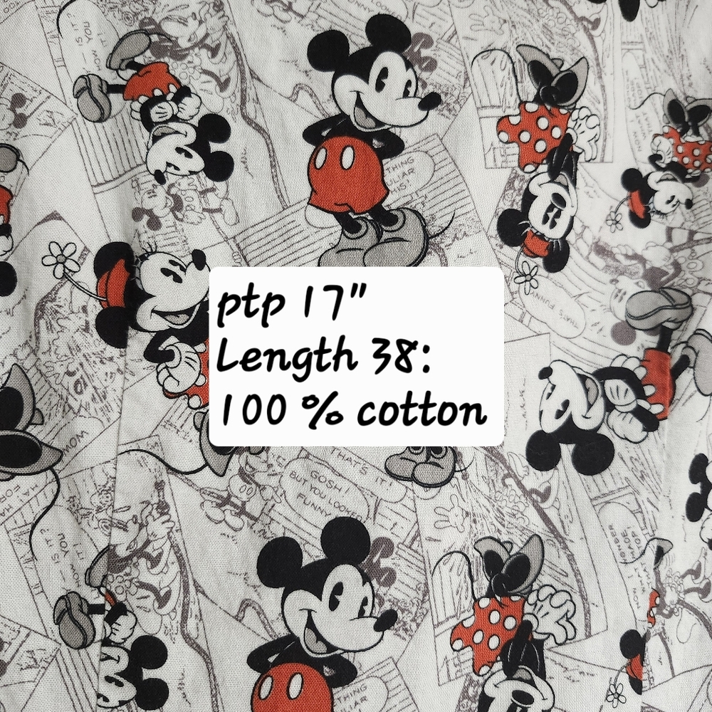 Rare, Vintage Disney Dress with Mickey and Red Accents. FINAL Reduced Price! - Picture 2 of 13